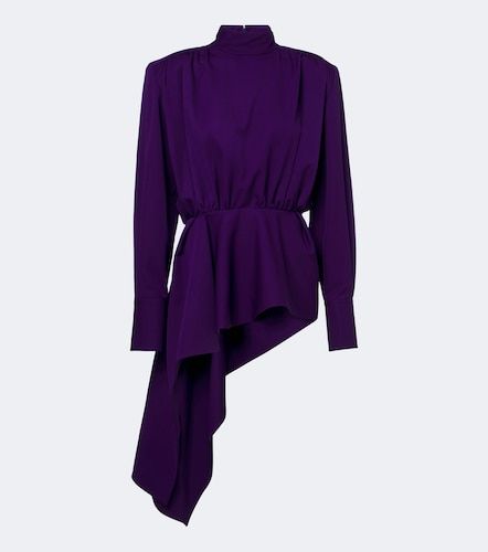 Mugler Blusa de lana con peplum - Mugler - Modalova