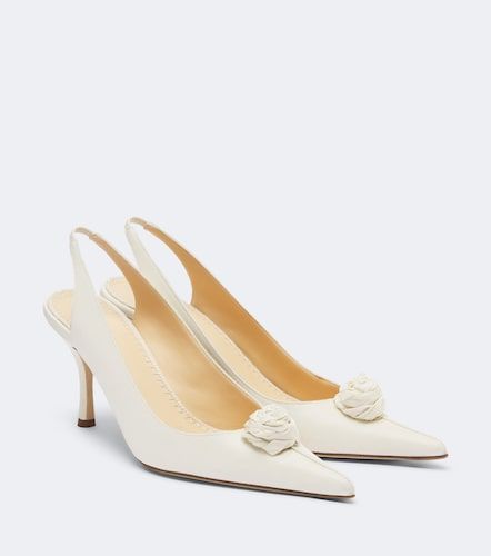Slingback-Pumps aus Satin - Magda Butrym - Modalova