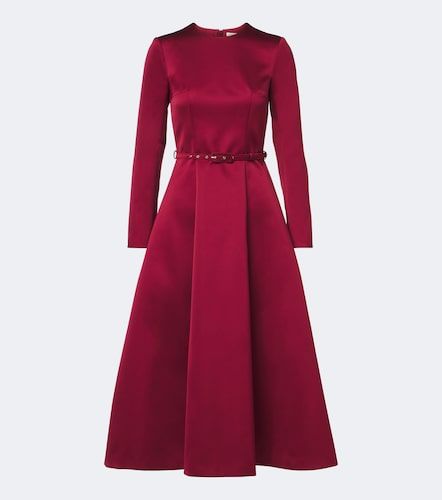 Vestido midi Capucine de satén con cinturón - Emilia Wickstead - Modalova