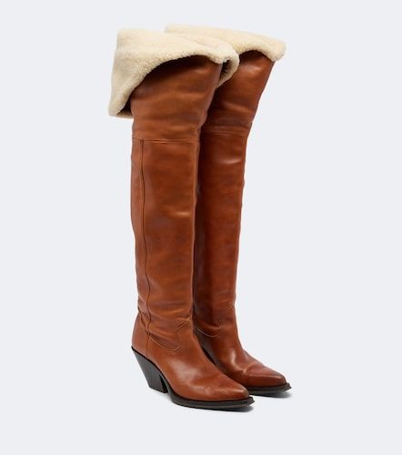 Chloé Overknee-Stiefel Azelan aus Leder - Chloe - Modalova