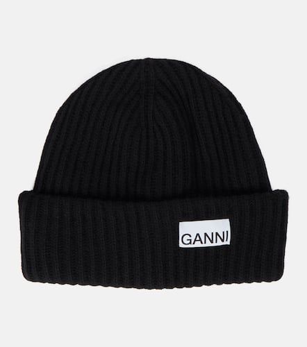 Ganni Wool-blend beanie - Ganni - Modalova