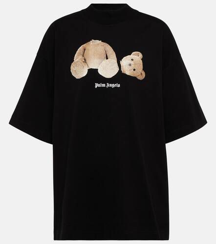 Camiseta oversized de algodón con logo - Palm Angels - Modalova