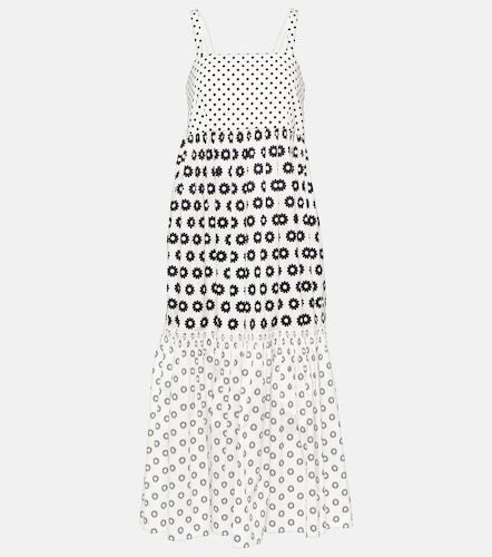 Abito midi in misto cotone con stampa - Tory Burch - Modalova