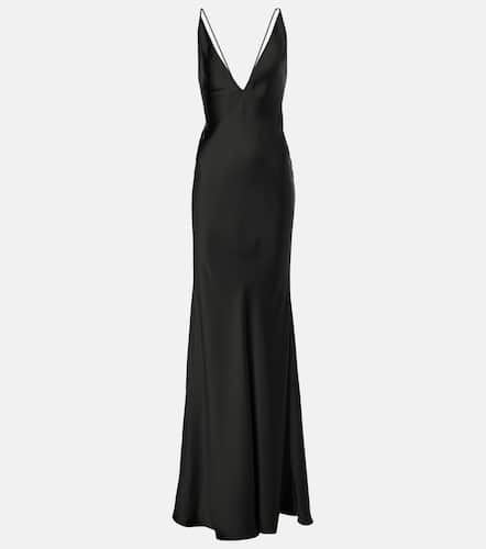 Open-back satin gown - The New Arrivals Ilkyaz Ozel - Modalova