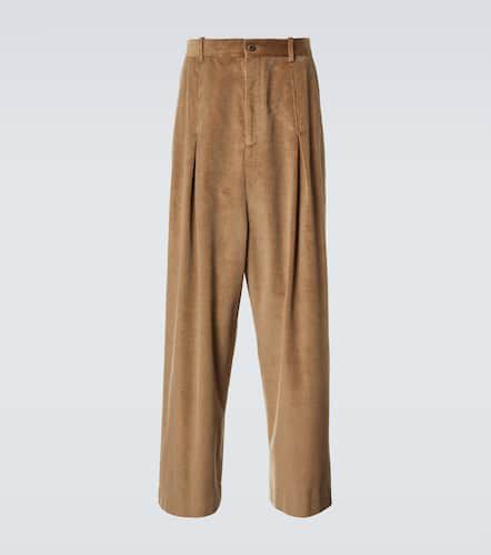 Cotton and cashmere corduroy wide-leg pants - Loewe - Modalova