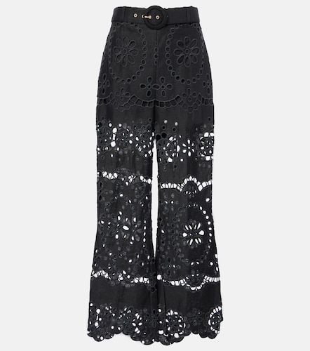 Pantaloni Pop in lino con ricamo - Zimmermann - Modalova