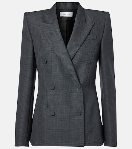 Blazer aus Wolle und Mohair - Alexander McQueen - Modalova