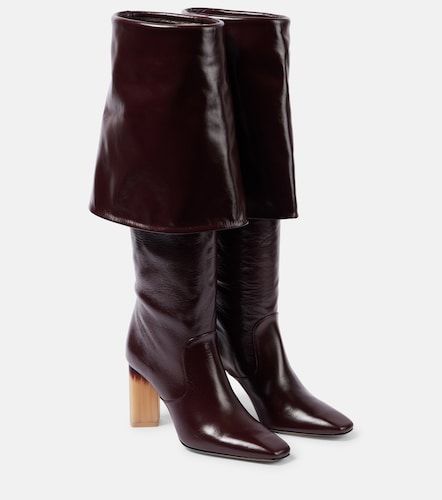 Georgia 90 leather knee-high boots - Chloe - Modalova