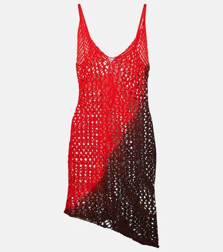 Printed cotton crochet minidress - The Attico - Modalova