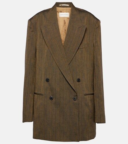 Double-breasted cotton-blend blazer - Dries Van Noten - Modalova