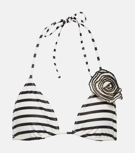 Rosette floral-appliquÃ© bikini top - Same - Modalova