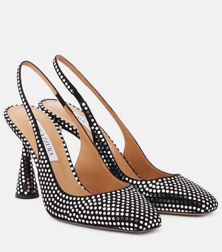 Amore embellished leather slingback pumps - Aquazzura - Modalova