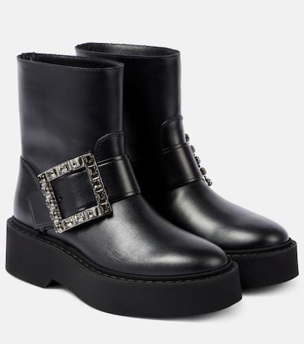 Viv' Rangers leather combat boots - Roger Vivier - Modalova