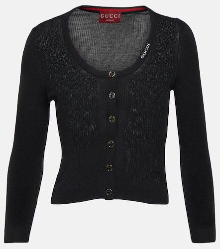 Gucci Wool and silk cardigan - Gucci - Modalova