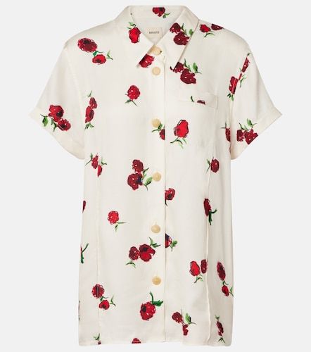 Camisa Keefe de sarga estampada - Khaite - Modalova