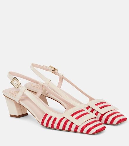 Belle Vivier 45 striped slingback pumps - Roger Vivier - Modalova