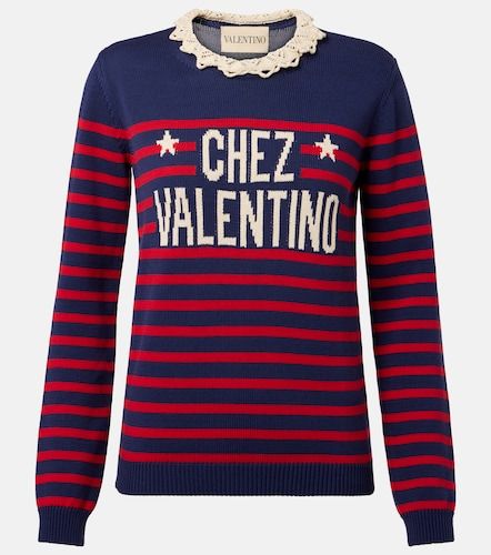 Jersey Chez de algodón a rayas - Valentino - Modalova
