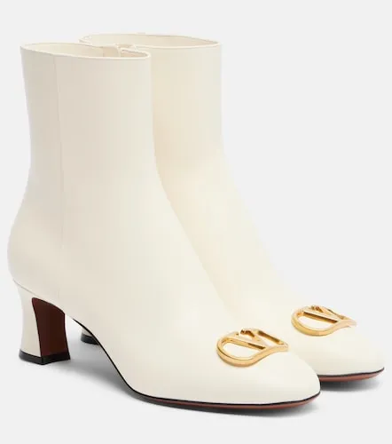 Botines de piel con VLogo - Valentino Garavani - Modalova
