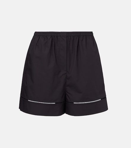 Róhe Shorts in popeline di cotone con ricamo - Rohe - Modalova