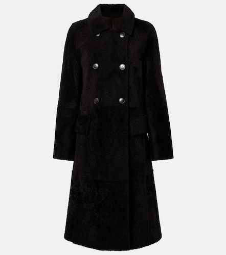 Double-breasted shearling coat - Yves Salomon - Modalova