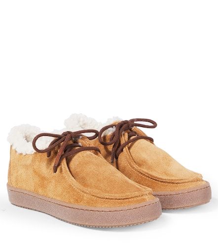 PP Shearling-lined suede moccasins - PePe - Modalova