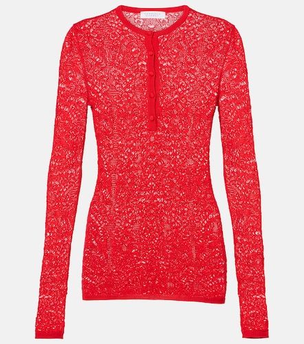 Ithaca open-knit wool and silk Henley shirt - Gabriela Hearst - Modalova