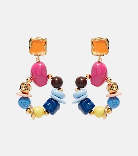 Orecchini a clip Seaglass con perline - Oscar de la Renta - Modalova