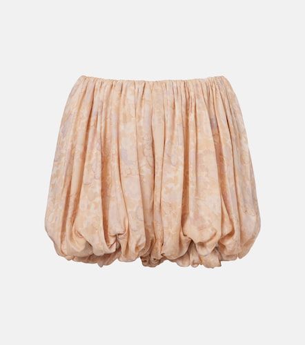 Chloé Shorts in seta plissé con stampa floreale - Chloe - Modalova