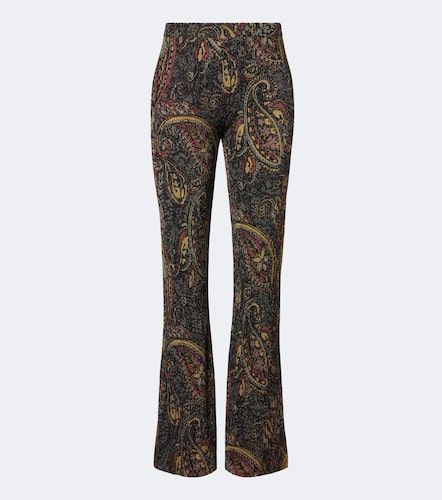 Pantalones flared de jacquard con paisley - Etro - Modalova