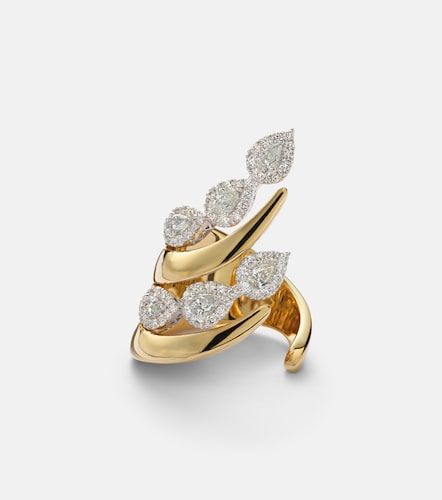 Anillo Golden Strada de oro blanco y amarillo de 18 ct con diamantes - Yeprem - Modalova