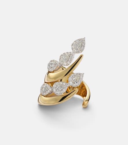 Golden Strada 18kt ring with diamonds - Yeprem - Modalova