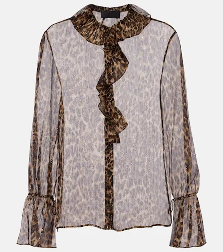 Cecily leopard-print silk-blend blouse - Nili Lotan - Modalova