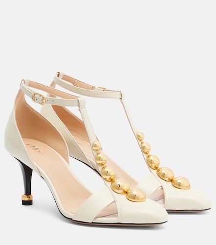 Cleia embellished leather pumps - Chloe - Modalova