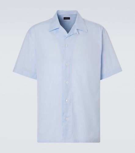 Camisa bowling de popelín de algodón a rayas - Brioni - Modalova