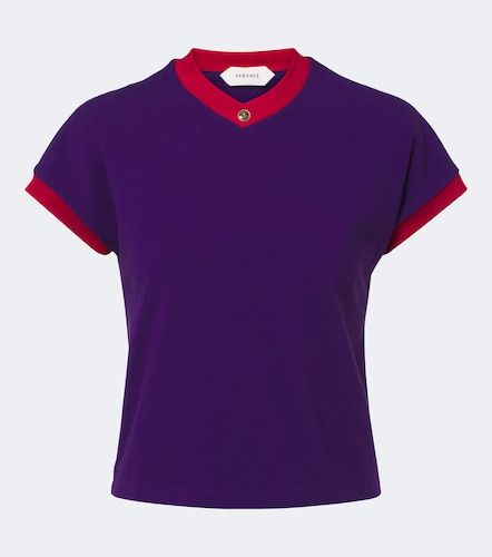 Camiseta Medusa de jersey en mezcla de algodón - Versace - Modalova