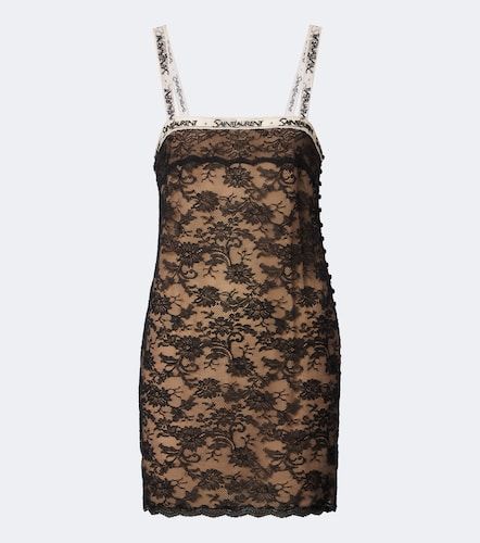 Saint Laurent Lace minidress - Saint Laurent - Modalova