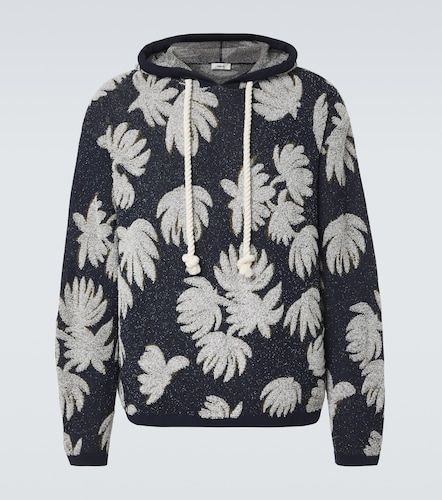 Felpa con cappuccio in spugna jacquard - Commas - Modalova