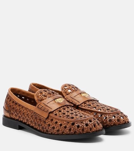 Miu Miu Loafers aus Leder - Miu Miu - Modalova