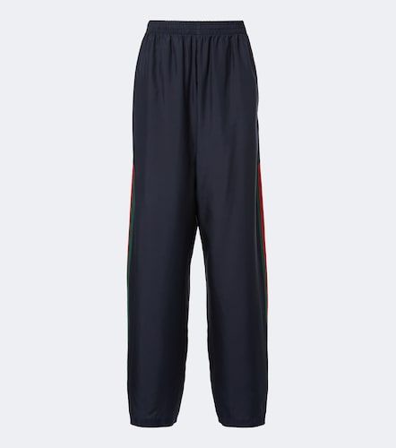 Gucci Web Stripe silk track pants - Gucci - Modalova