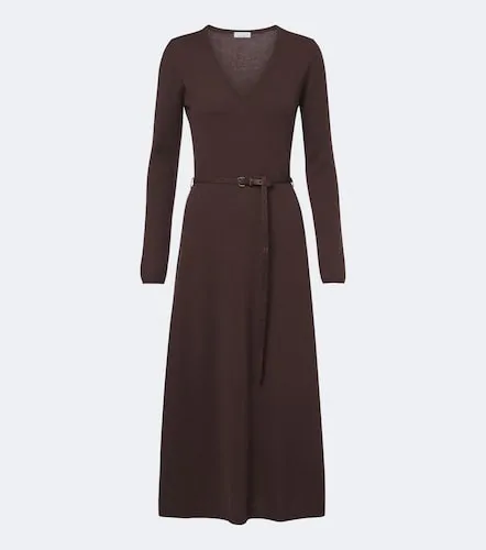 Monili belted cotton midi dress - Brunello Cucinelli - Modalova