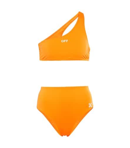 Off-White Logo one-shoulder bikini - Off-White - Modalova