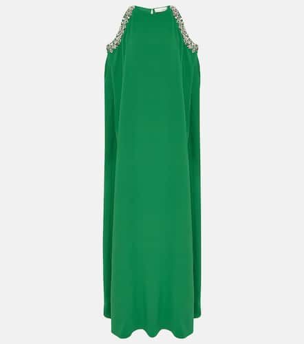 Crystal-embellished silk-blend gown - Oscar de la Renta - Modalova