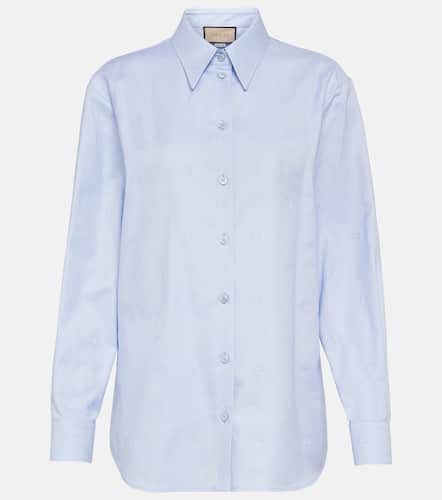 Interlocking G jacquard cotton shirt - Gucci - Modalova