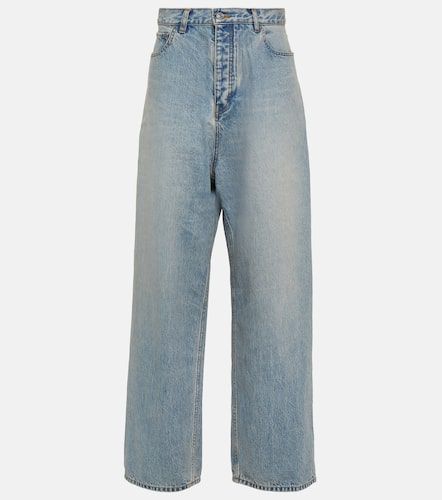 Jeans a gamba larga e vita media - Balenciaga - Modalova