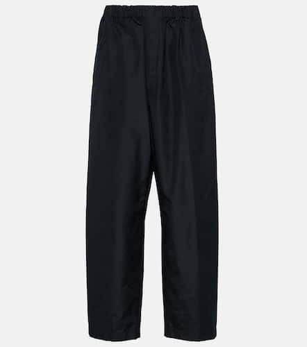 High-rise tapered silk pants - Lemaire - Modalova