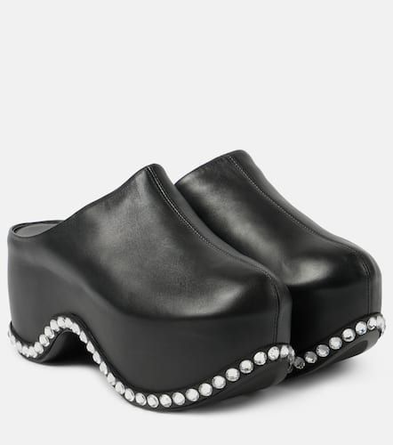 X Sergio Rossi Bomb leather platform mules - Area - Modalova