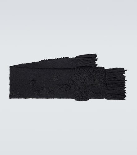 Fringed wool-blend scarf - Dries Van Noten - Modalova