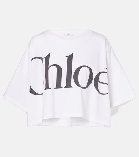 Chloé Camiseta cropped de jersey de algodón - Chloe - Modalova