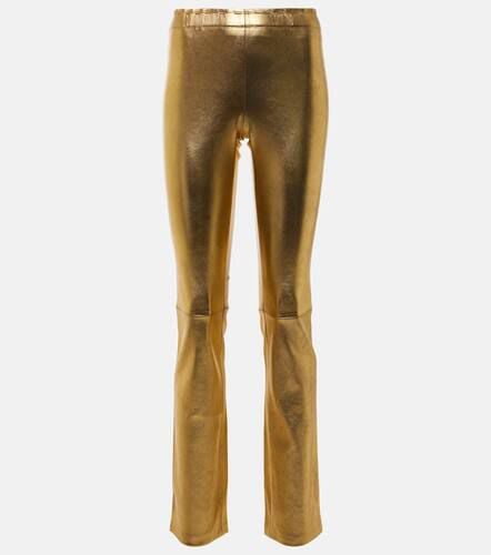 JP Long metallic leather slim pants - Stouls - Modalova