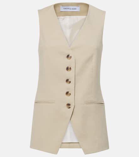 Liff linen-blend vest - Veronica Beard - Modalova